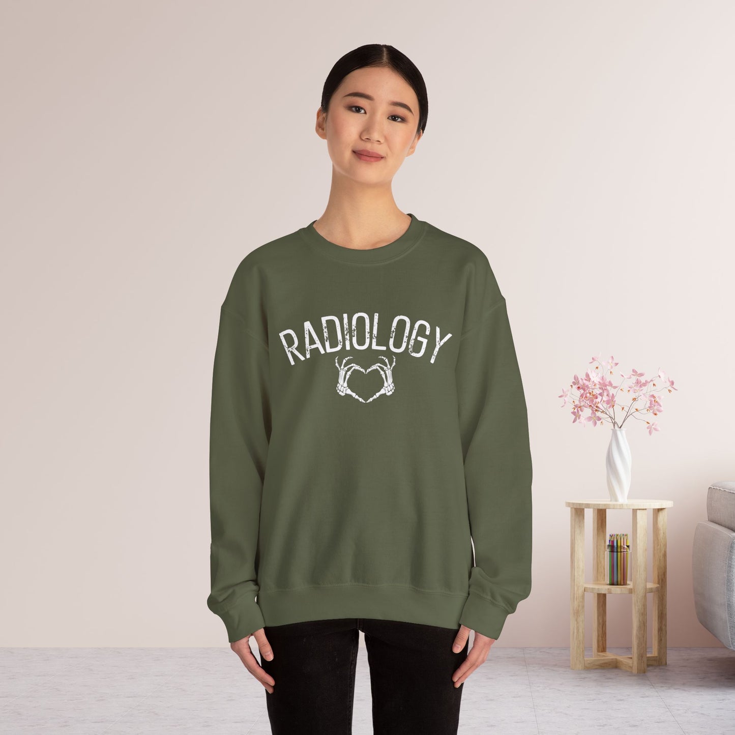 Skeleton Hand Radiology Sweatshirt for RAD Tech