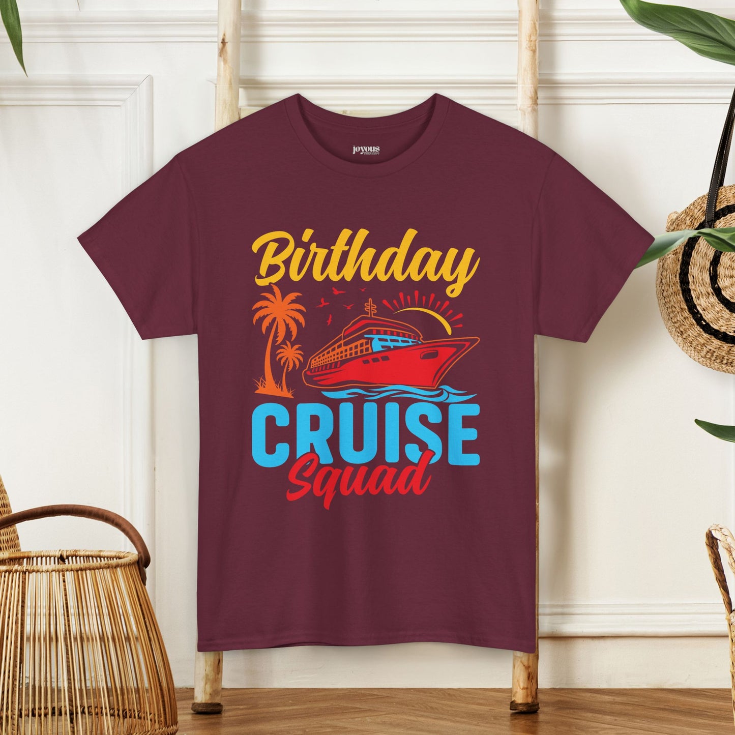 Birthday Cruise Squad Shirt - Family Cruise Vacation Heavy Cotton Tee