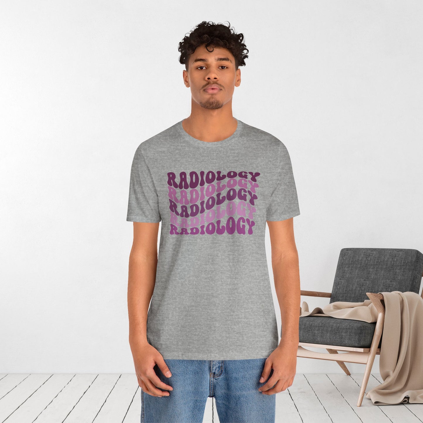 Groovy Purple Radiology Soft Cotton Tee