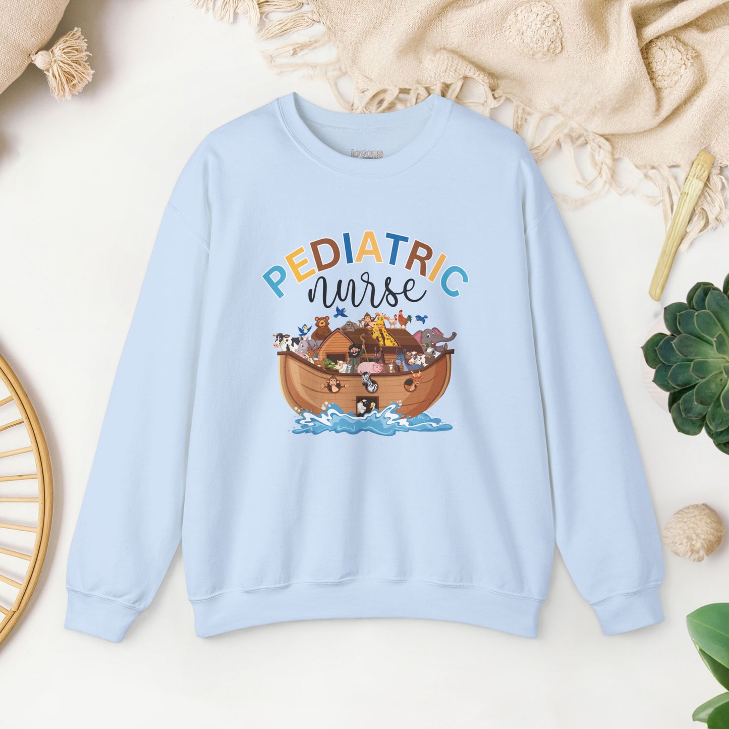 Noah's Ark Pediatric Nurse Sweatshirt