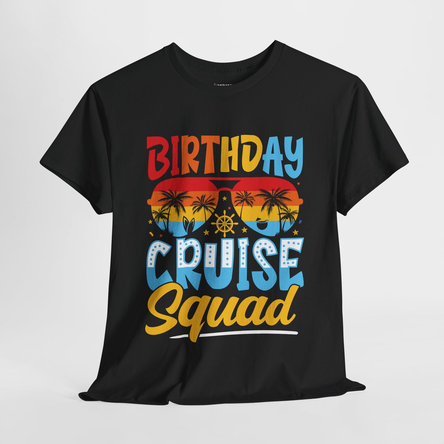 Birthday Cruise Squad Shirt - Family Cruise Vacation Heavy Cotton Tee