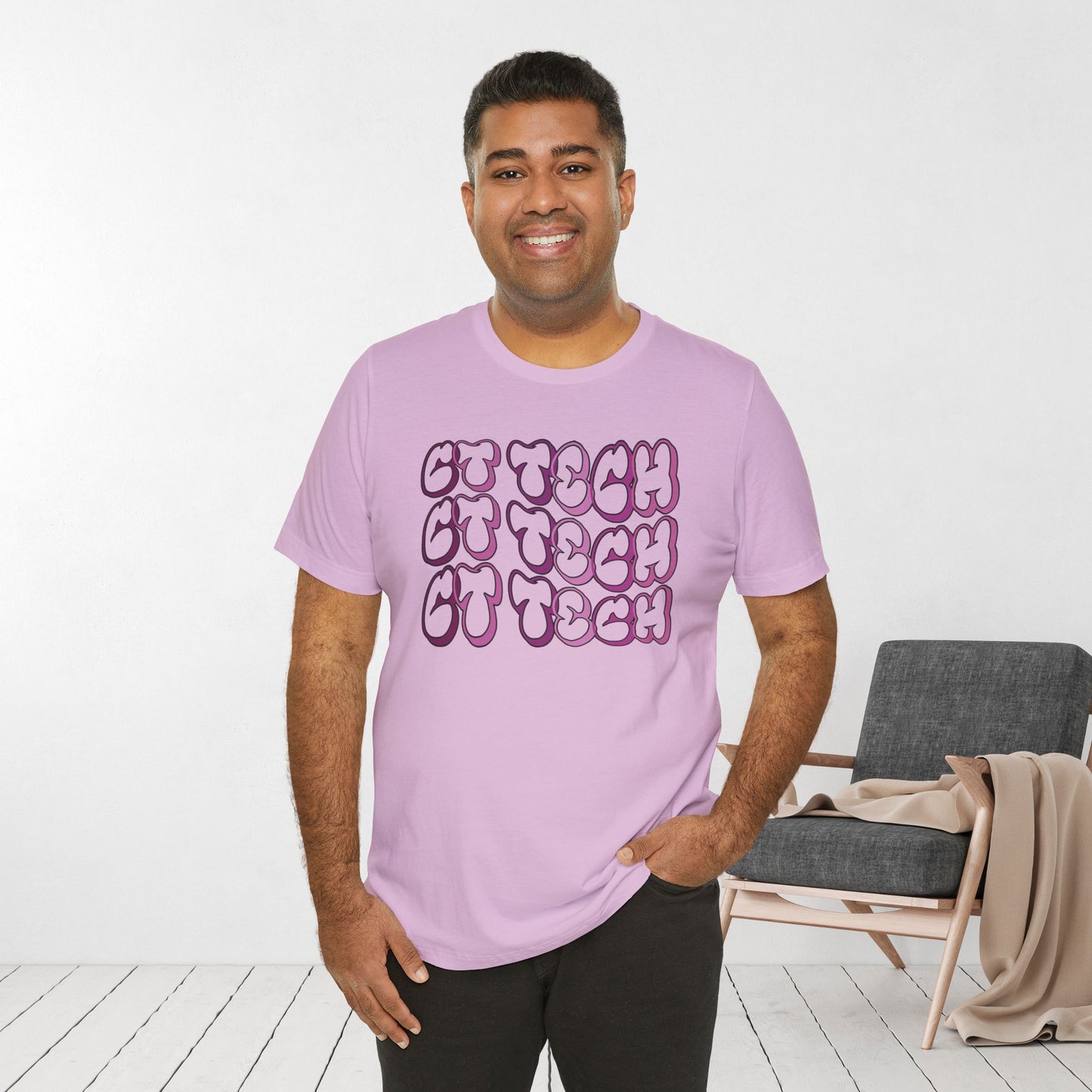 Groovy Purple CT Tech Shirt - CT Technologist Soft Cotton Tee