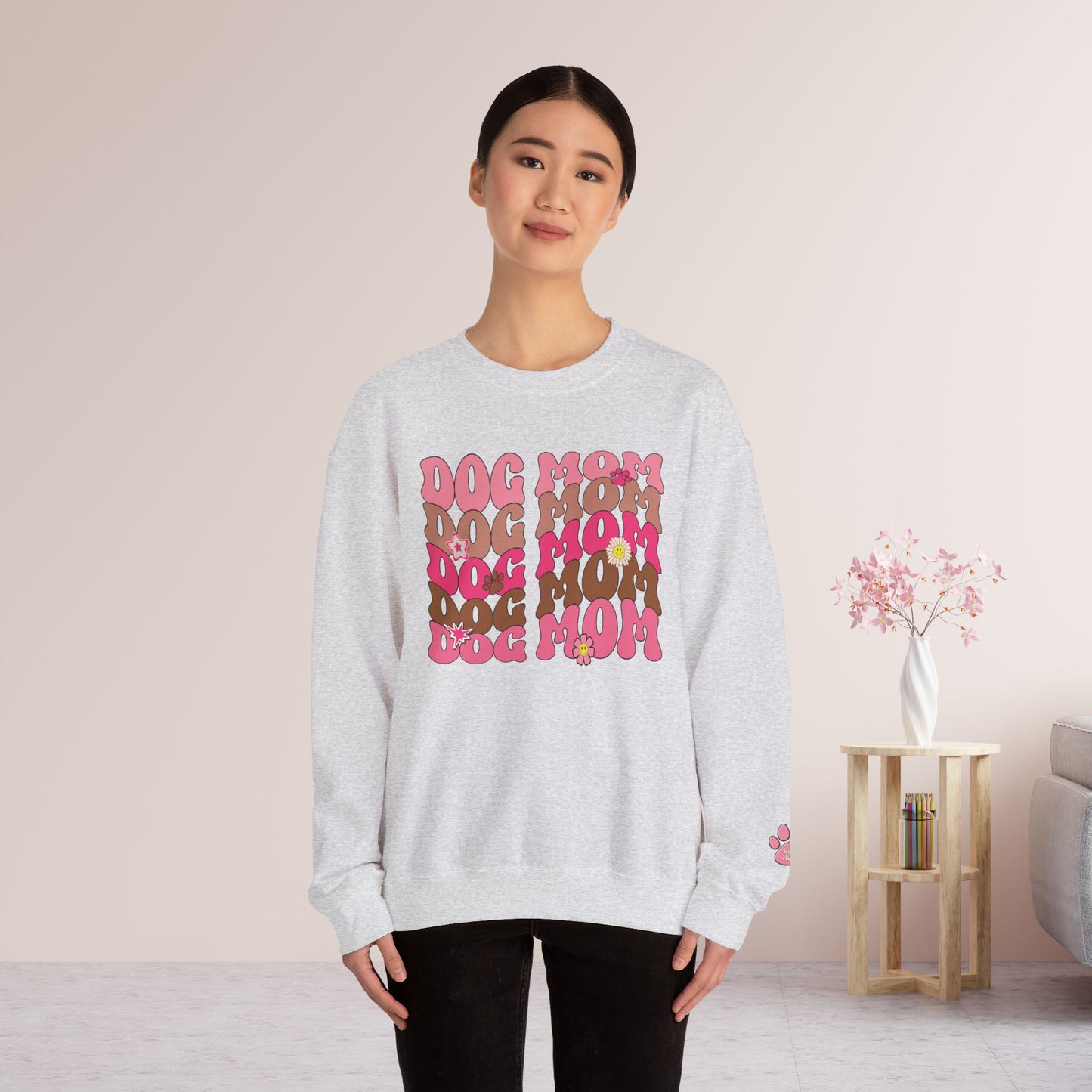 Pink Dog Mom Sweatshirt