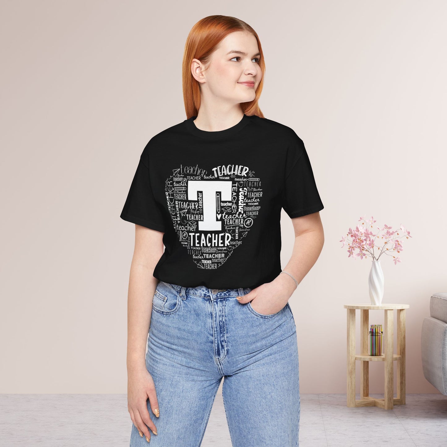 Trendy Teacher Soft Cotton Tee for School Teachers