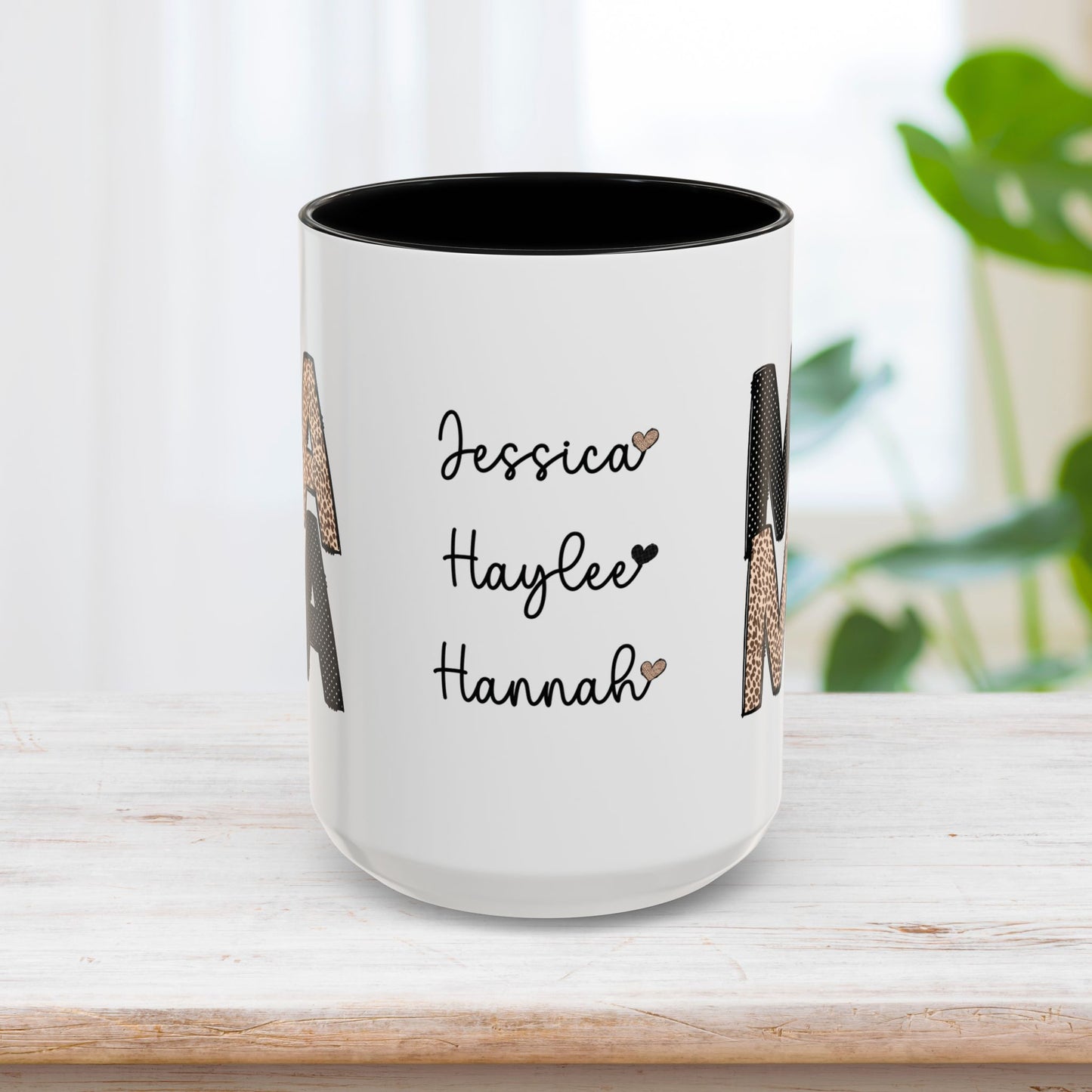 Personalized Mama Coffee Mug with Kids Names - Custom Mom Gifts for Mother's Day