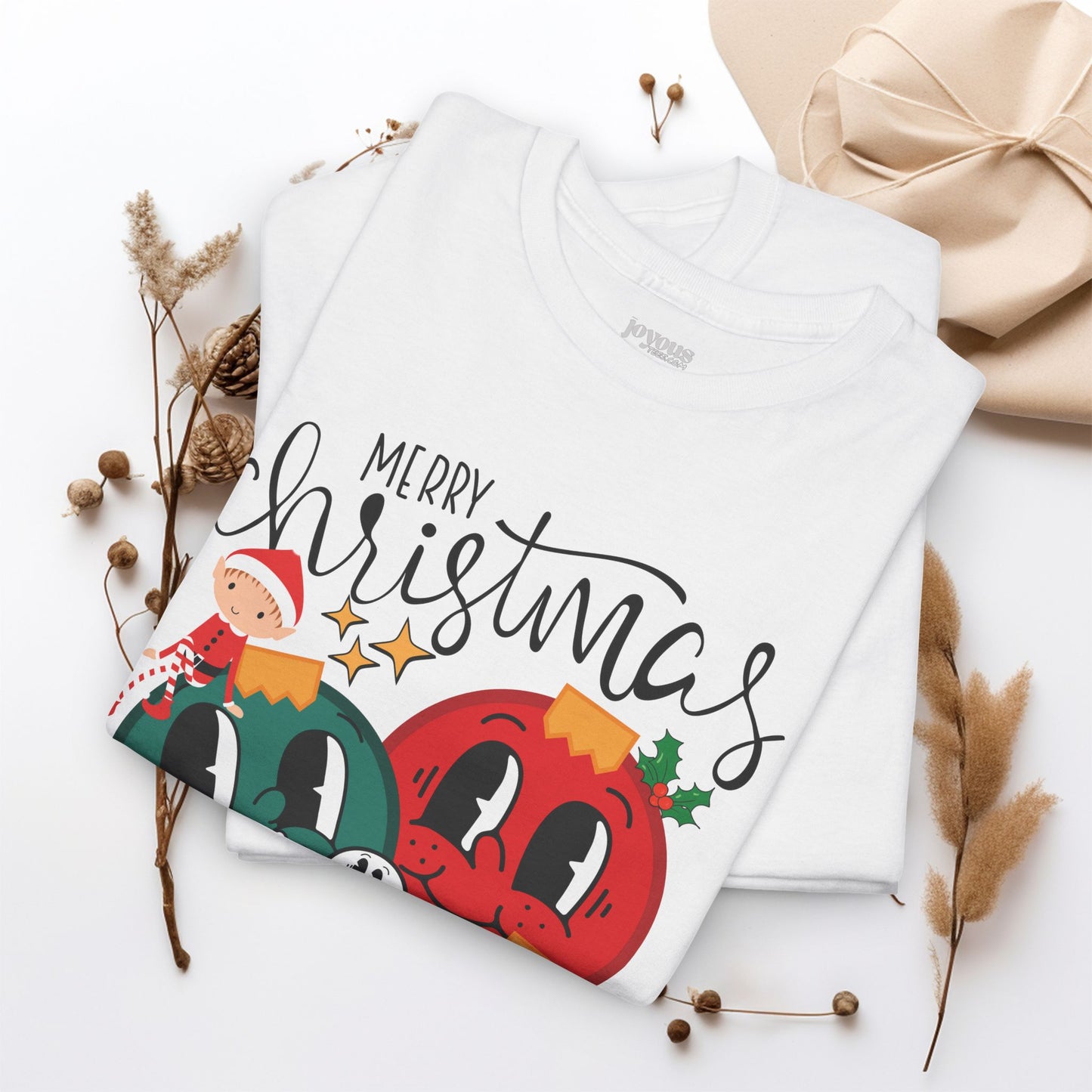 Trendy Christmas Ornament Shirt - Christmas Heavy Cotton Tee