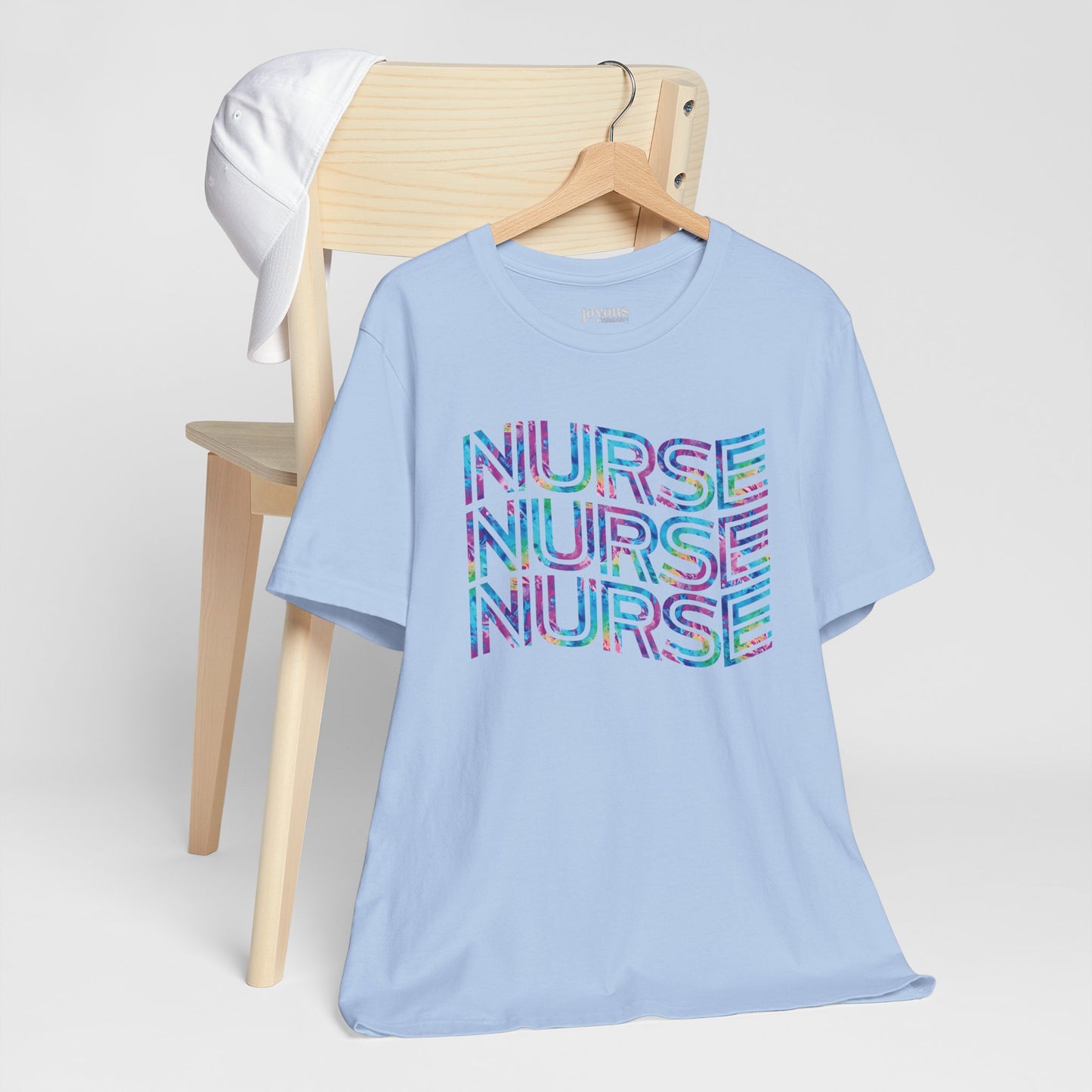 Tie Dye Wavy Nurse Shirt - Registered Nurse Soft Cotton Tee