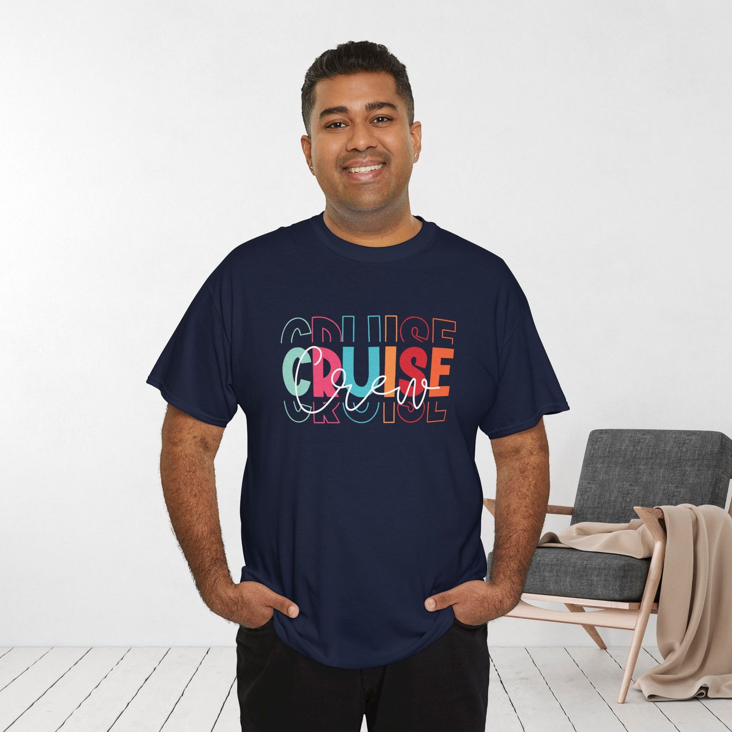 Cruise Crew Shirt - Matching Family Cruise Vacation Heavy Cotton Tee