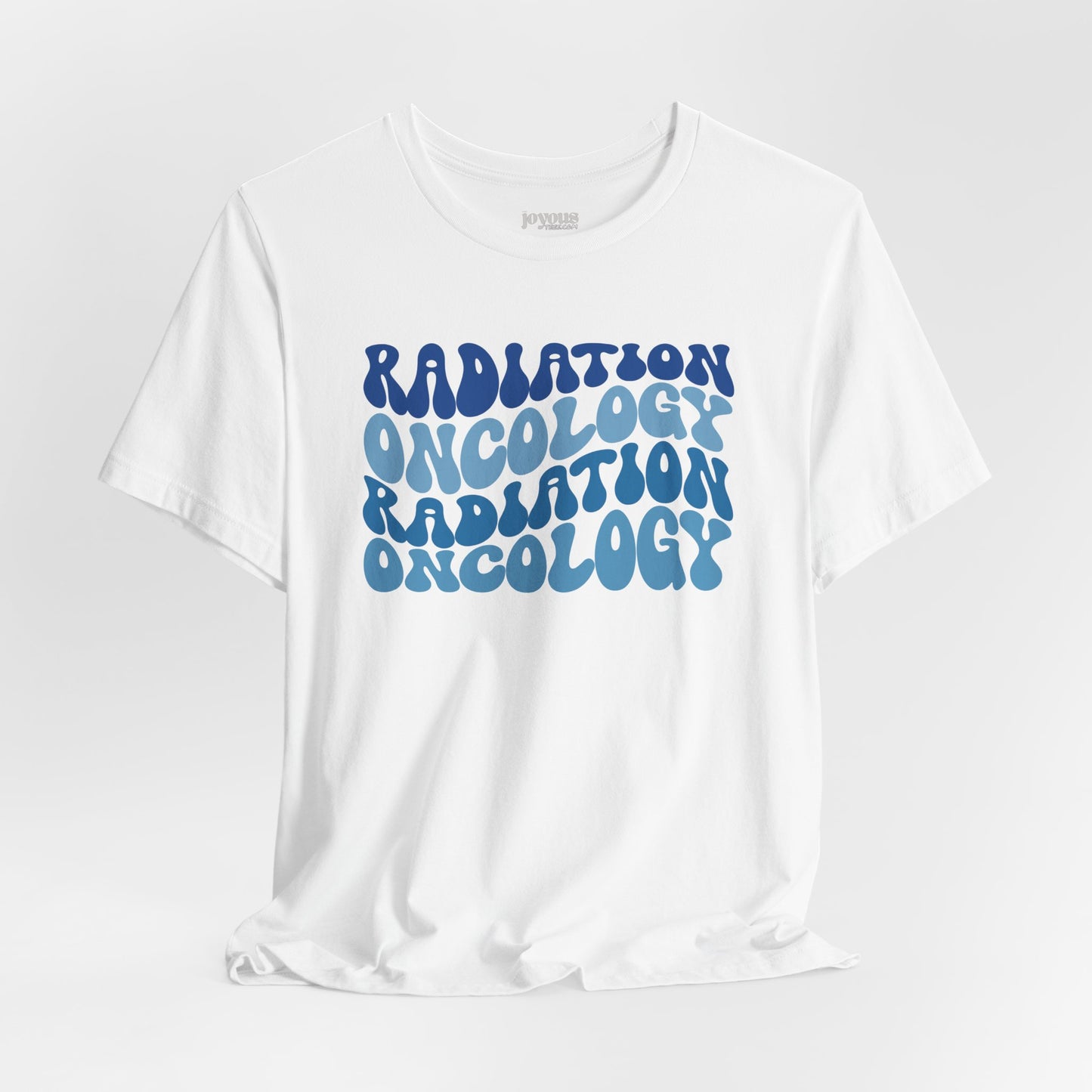 Blue Groovy Radiation Oncology Soft Cotton Tee