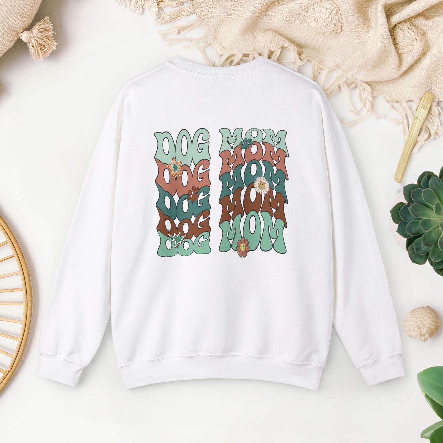 Retro Dog Mom Sweatshirt - Trendy Dog Mom Sweater