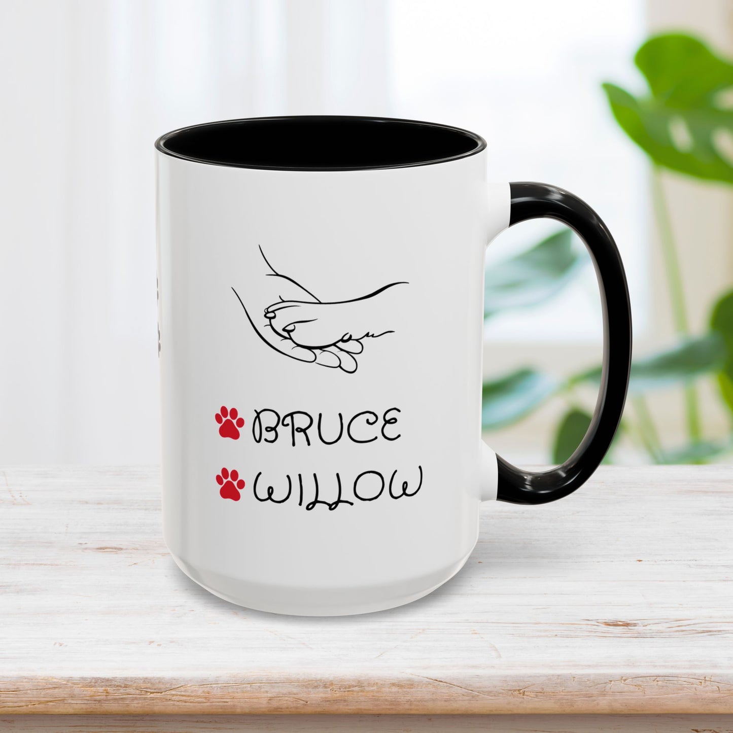 Personalized Dog Mom Coffee Mug with Dog Names - Custom Dog Mom Gifts for Mother's Day