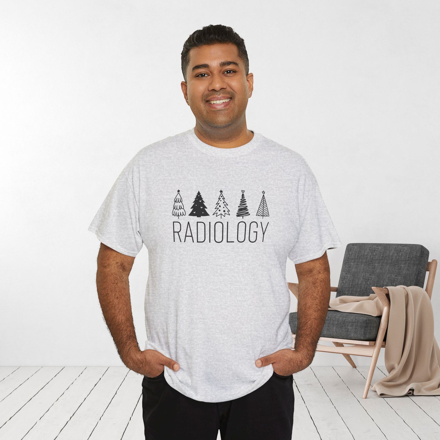 Christmas Tree Radiology Heavy Cotton Tee