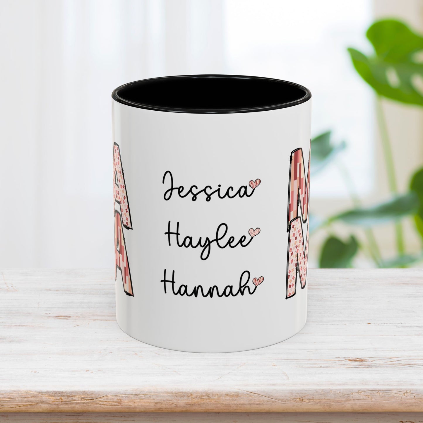 Personalized Mama Coffee Mug with Kids Names - Custom Mom Gifts for Mother's Day