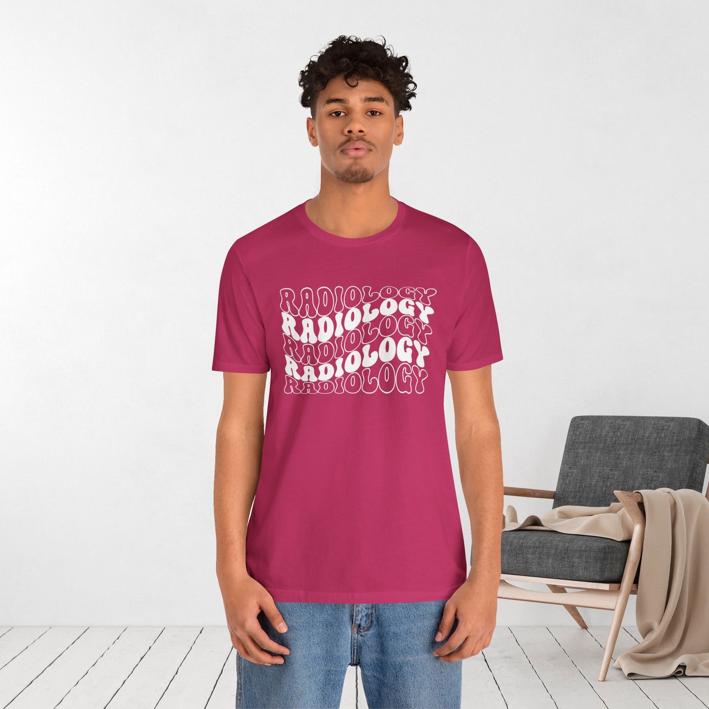 Groovy White Radiology Soft Cotton Tee