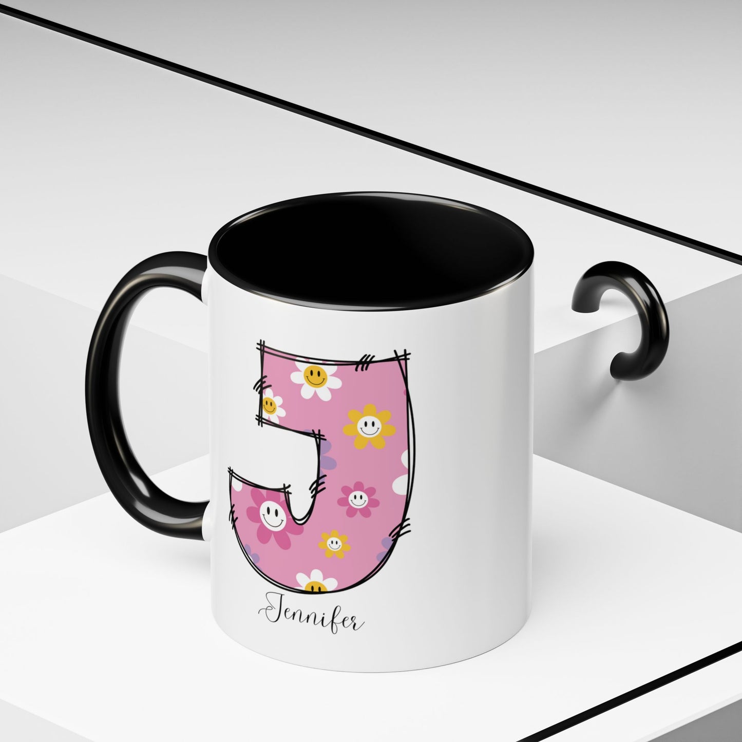 Custom Name Initial Letter Mug - Personalized Gifts A-Z