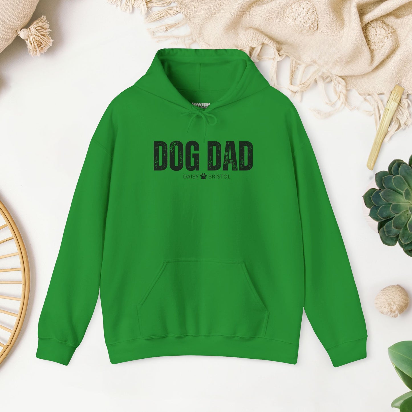 Custom Dog Dad Hoodie with Dogs Name - Personalized Gift for Dog Dad