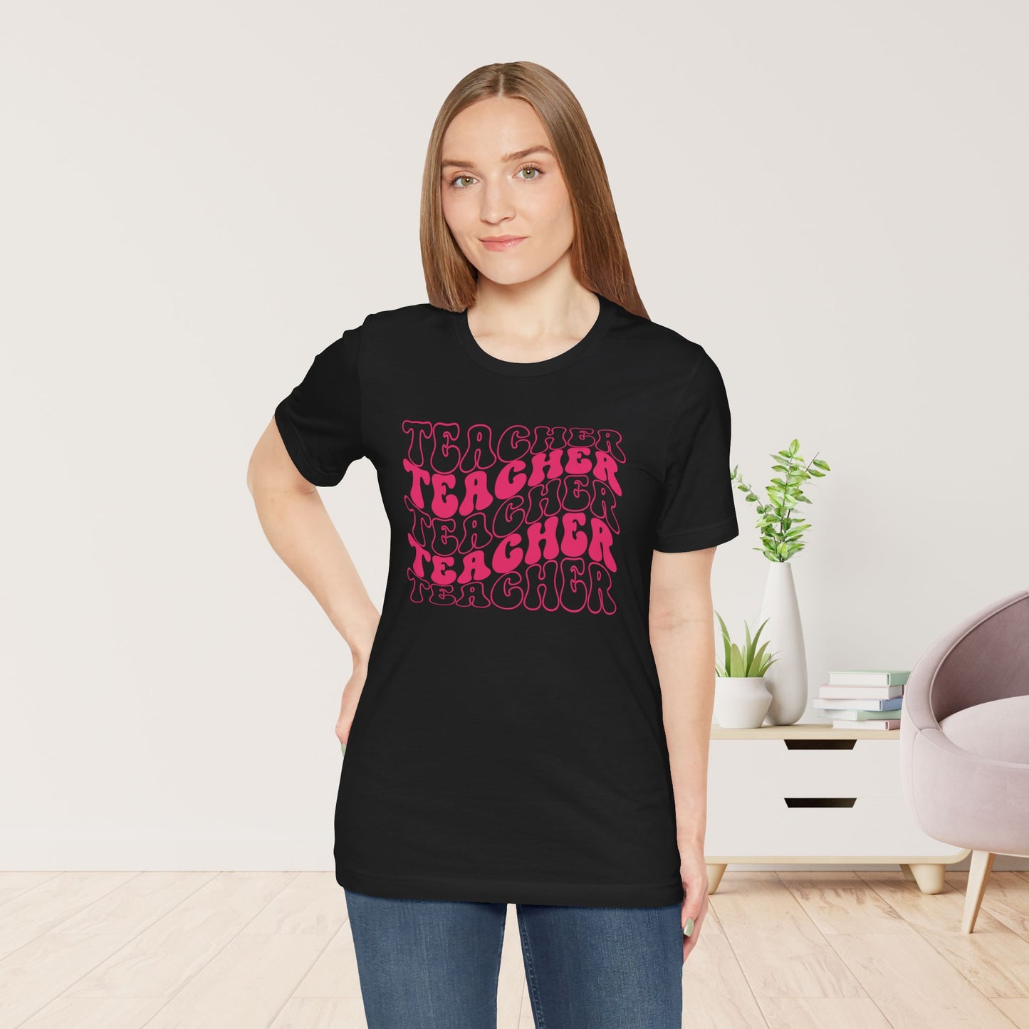 Groovy Trendy Teacher Soft Cotton Tee for School Teachers