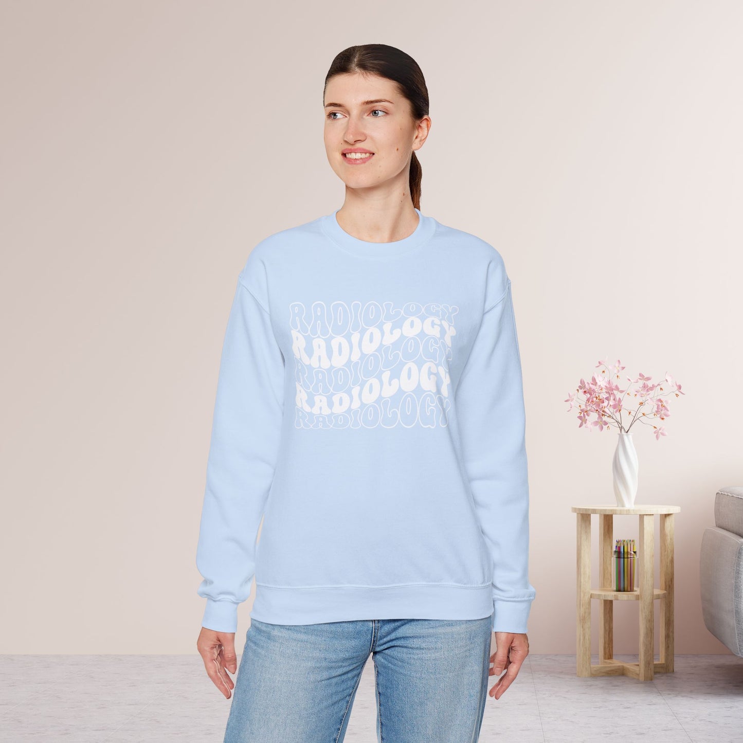 Groovy White Radiology Sweatshirt for RAD Technician