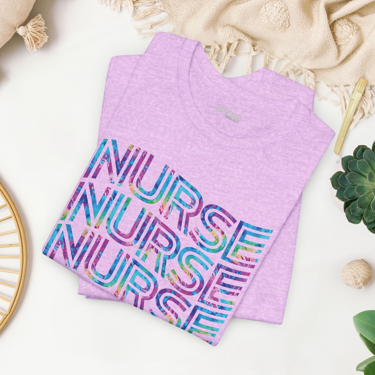 Tie Dye Wavy Nurse Shirt - Registered Nurse Soft Cotton Tee