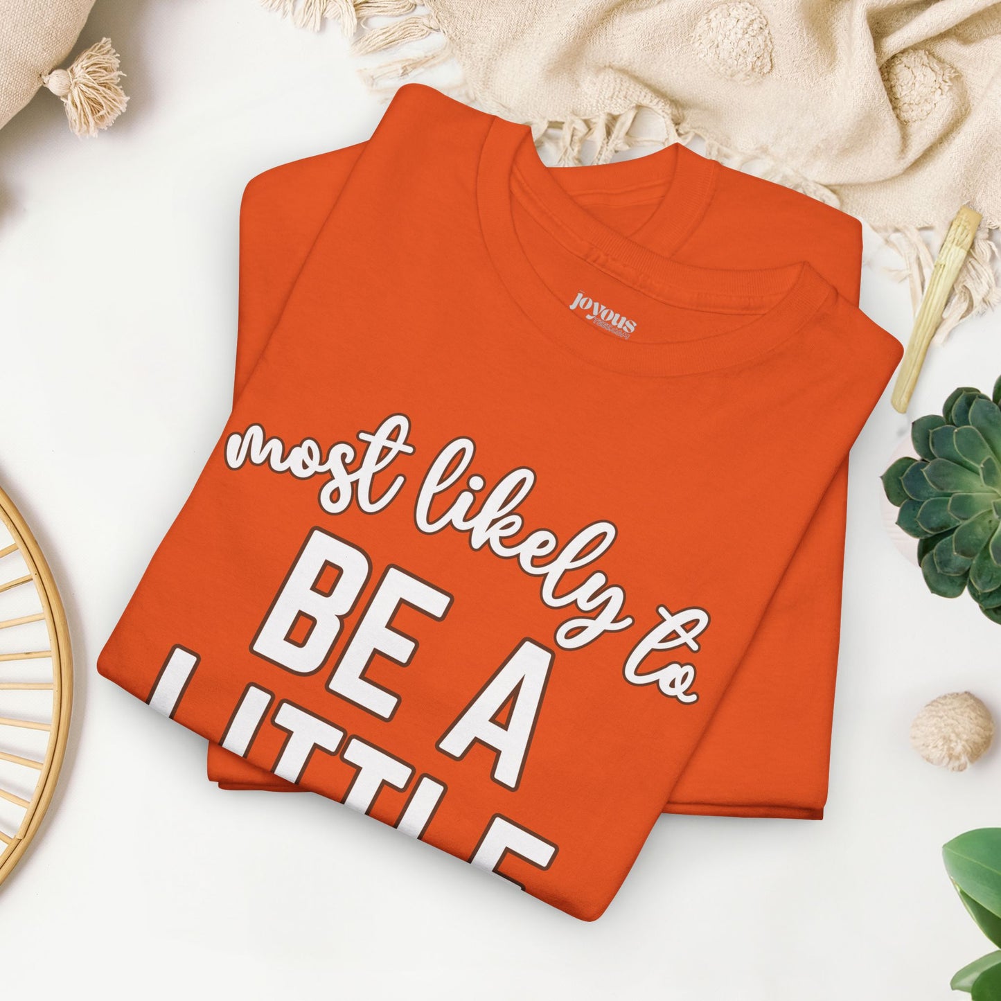 Funny Thanksgiving Shirt - Most Likely To Be a Little Turkey Heavy Cotton Tee