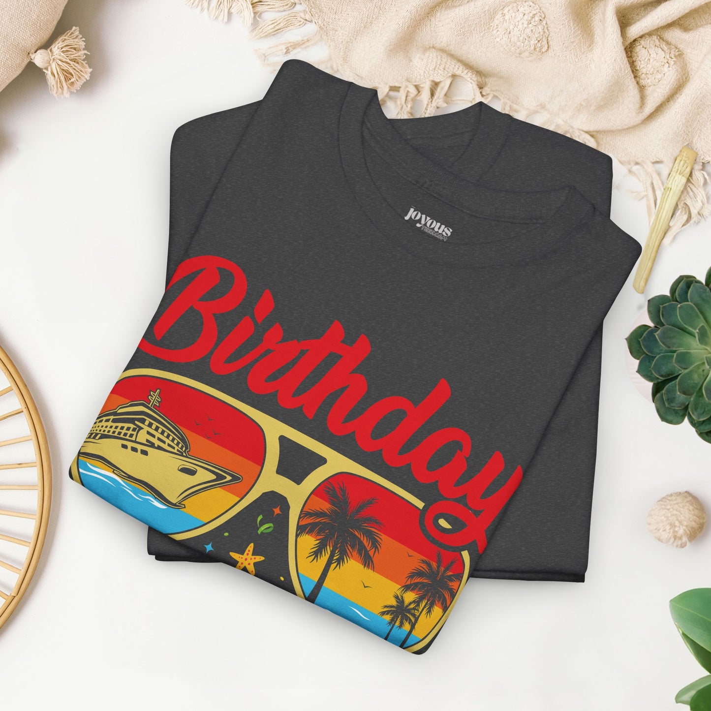 Birthday Cruise Squad Shirt - Family Cruise Vacation Heavy Cotton Tee