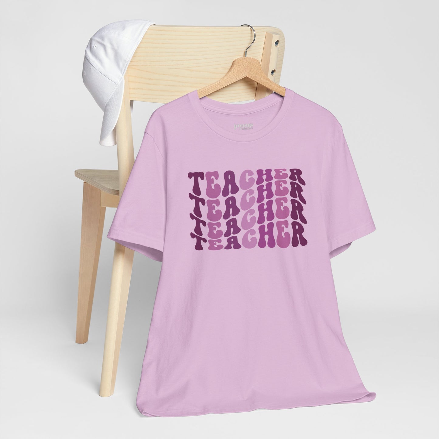 Groovy Purple Teacher Soft Cotton Tee for School Teachers