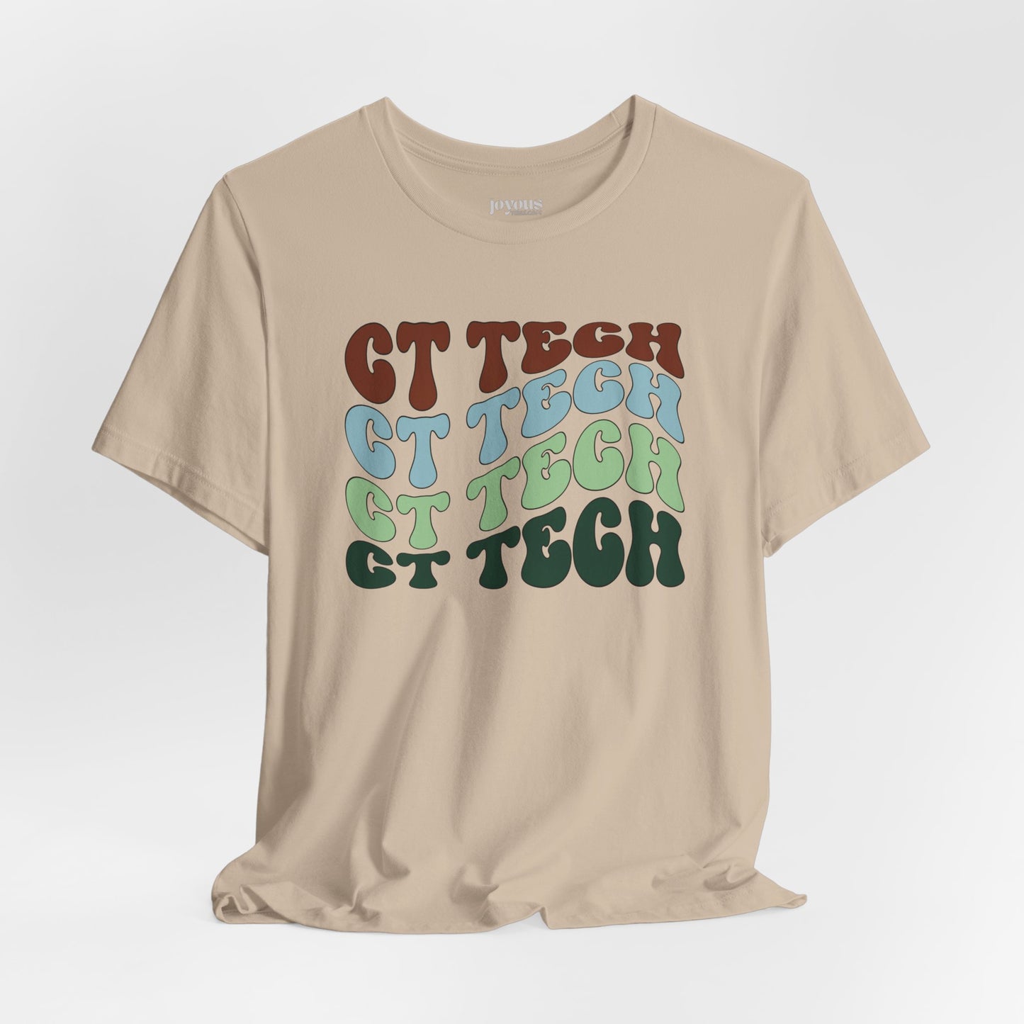 Groovy Colorful CT Tech Shirt - CT Technologist Soft Cotton Tee