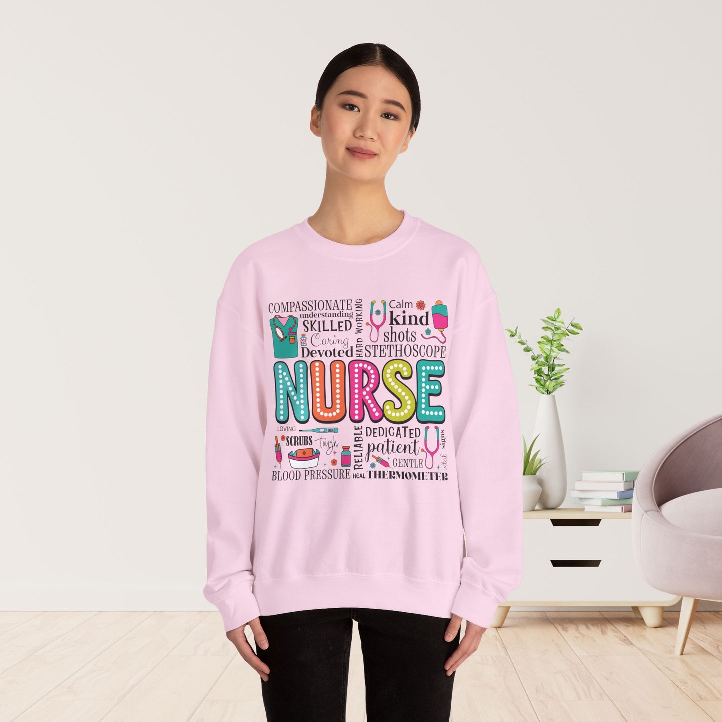 Trendy Nurse Sweatshirt for Registered Nurse