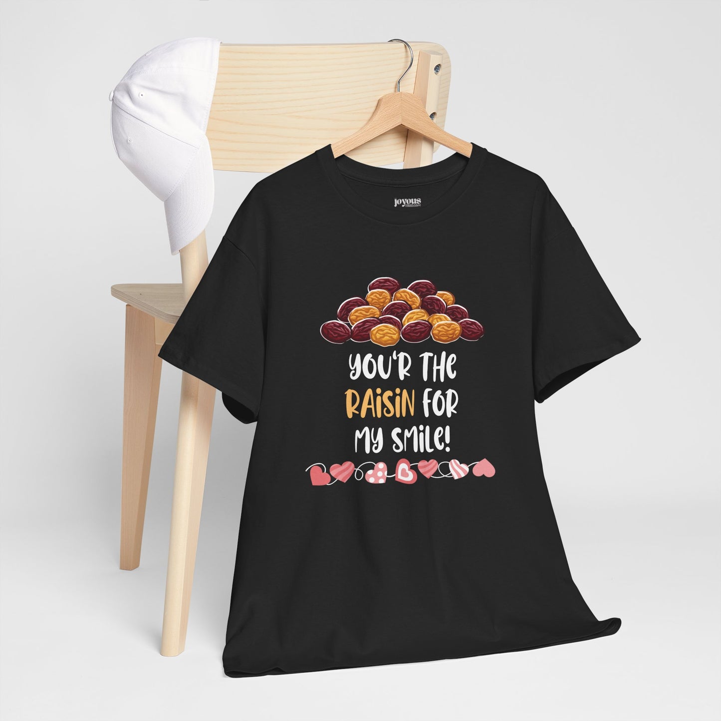 Valentine's Day Teacher Shirt - You are the Raisin for My Smile Heavy Cotton Tee