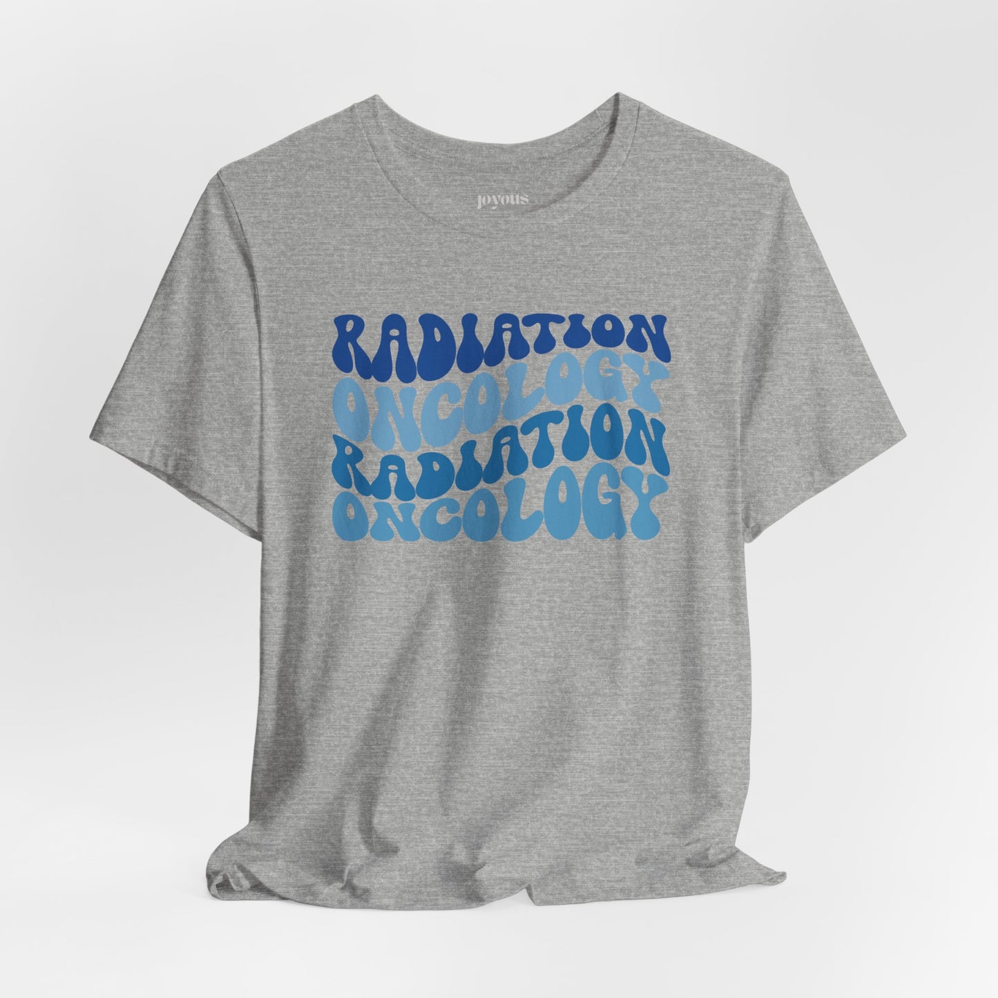 Blue Groovy Radiation Oncology Soft Cotton Tee