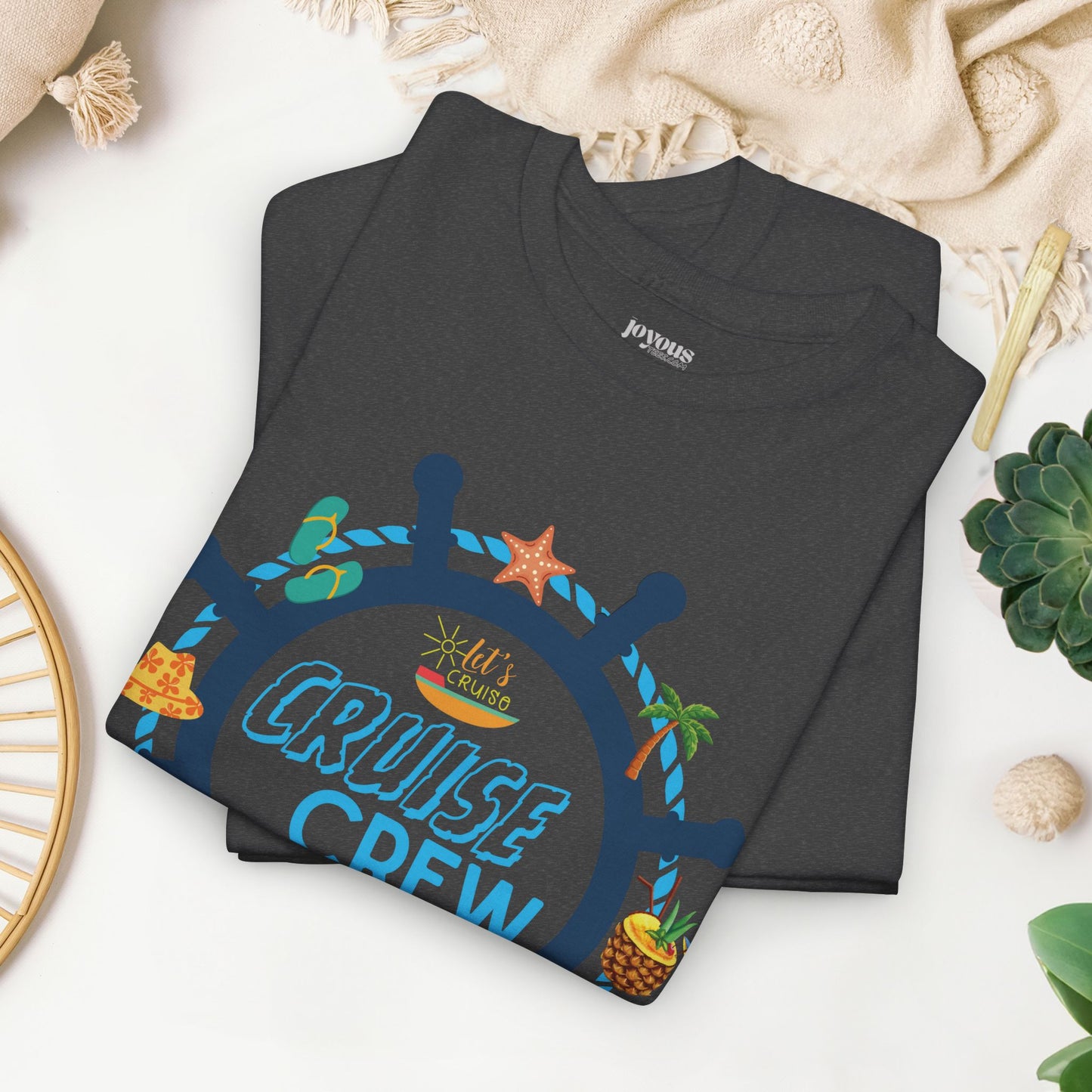 Matching Cruise Crew Shirt - Family Cruise Heavy Cotton Tee