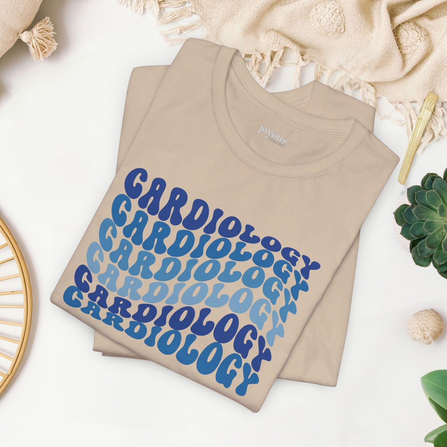 Groovy Blue Cardiology Shirt - Cardiac Nurse Soft Cotton Tee