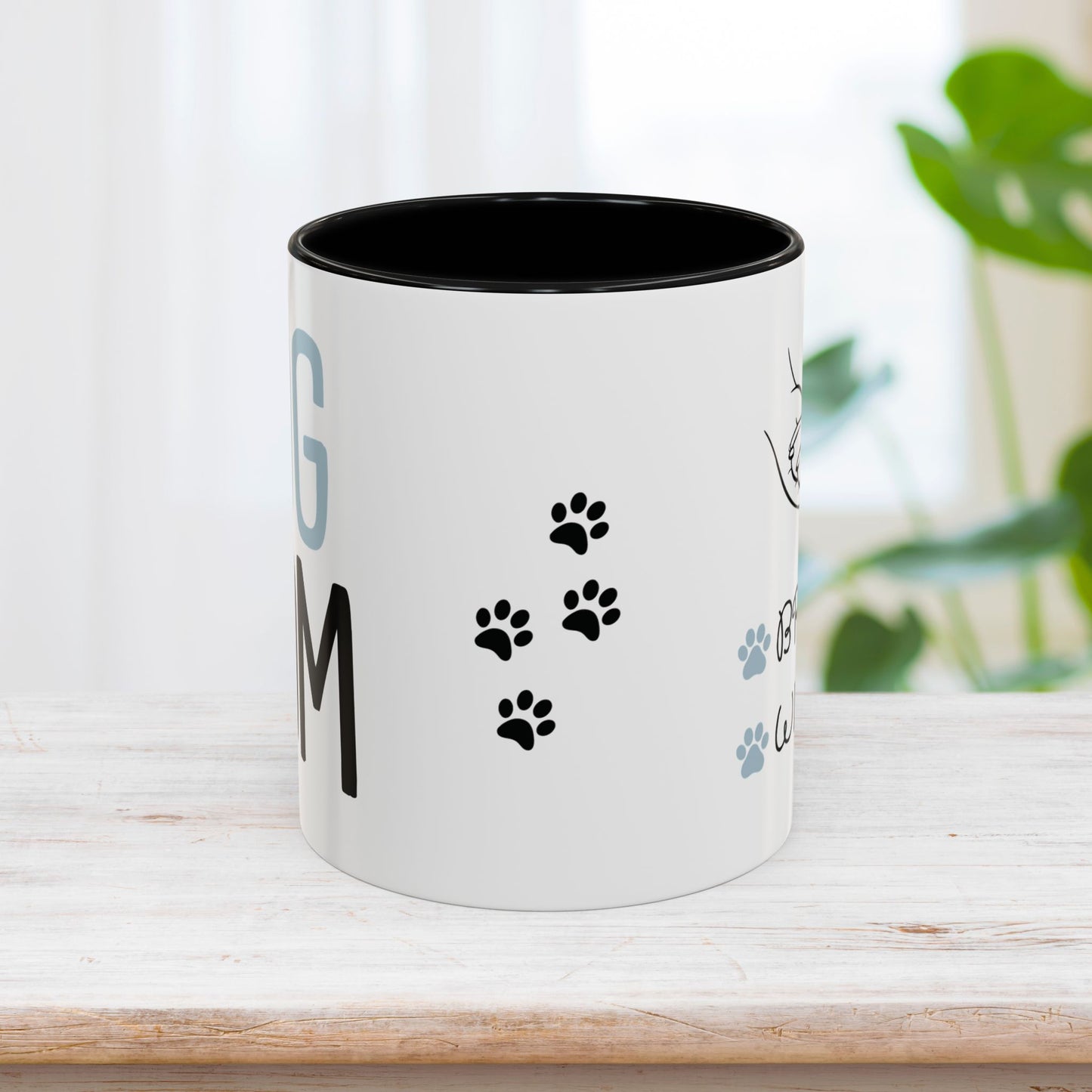 Personalized Dog Mom Coffee Mug with Dog Names - Custom Dog Mom Gifts for Mother's Day