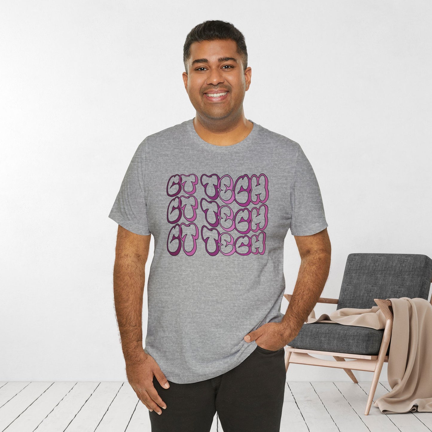 Groovy Purple CT Tech Shirt - CT Technologist Soft Cotton Tee