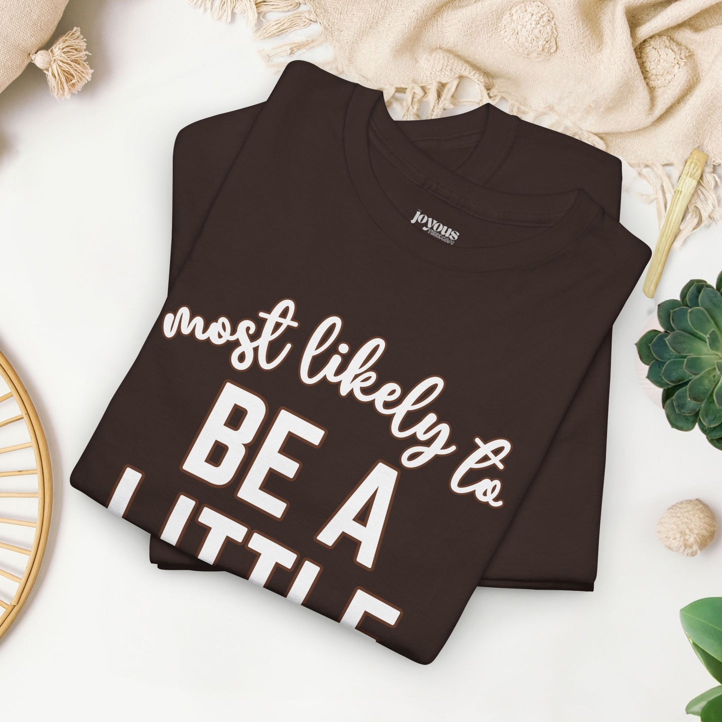 Funny Thanksgiving Shirt - Most Likely To Be a Little Turkey Heavy Cotton Tee