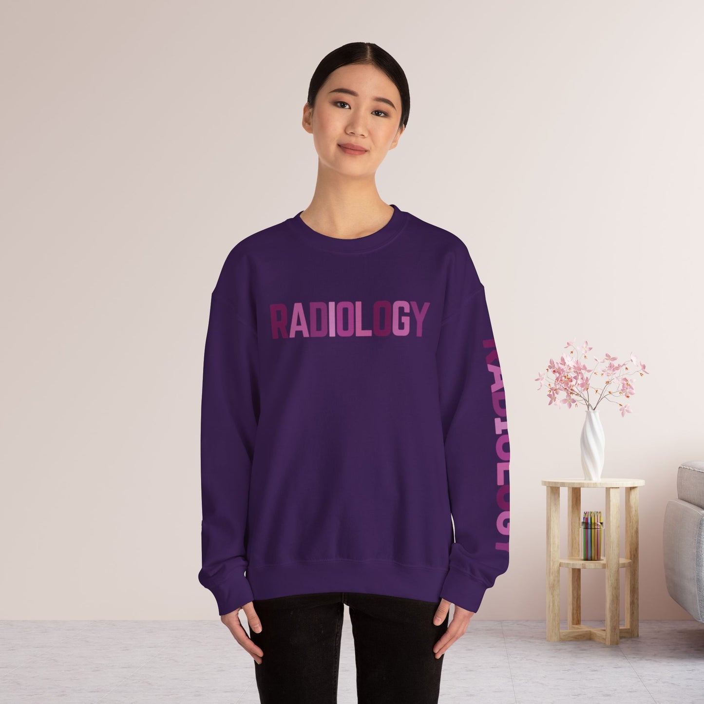 Trendy Purple Radiology Sweatshirt for RAD Technician