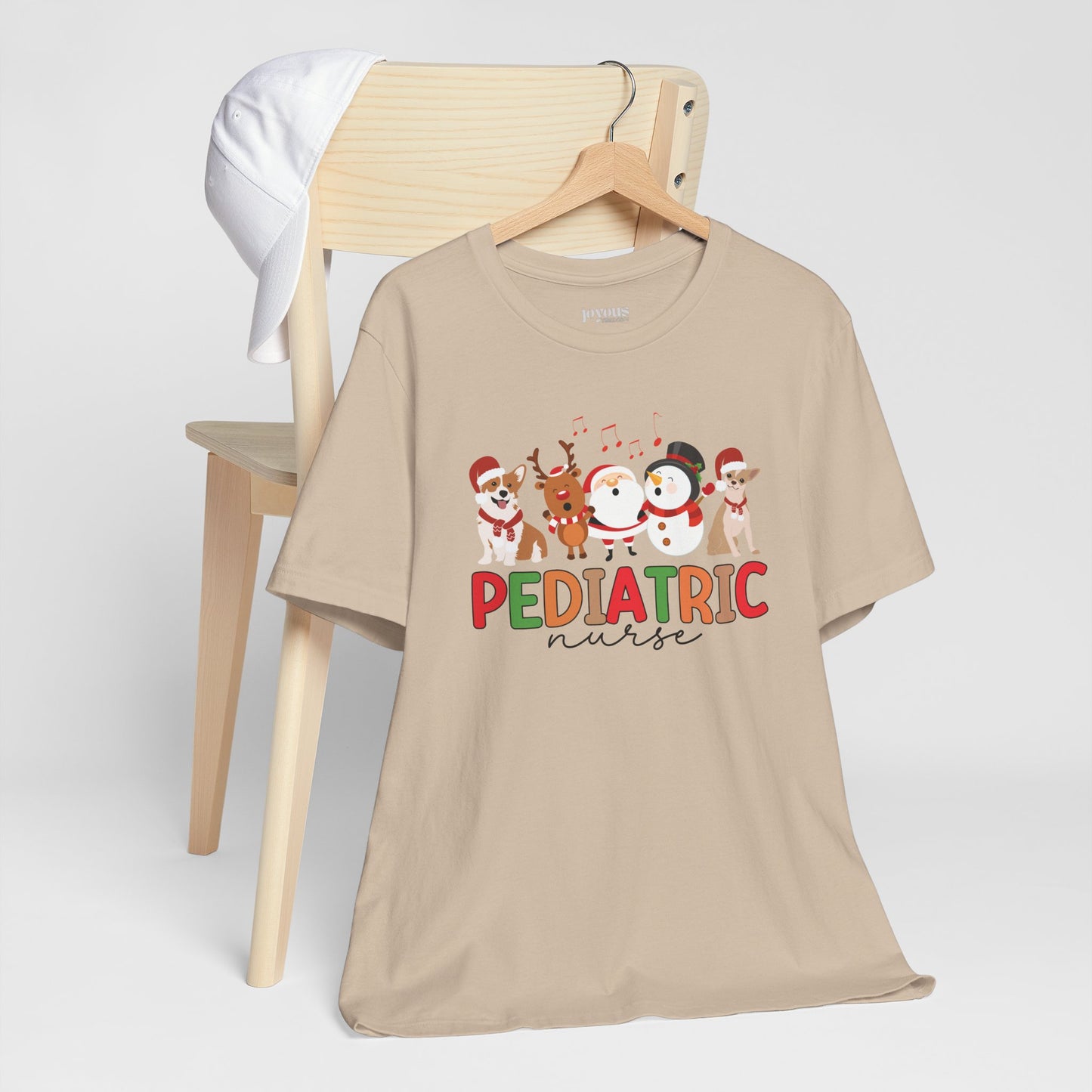 Christmas Pediatric Nurse Soft Cotton Tee