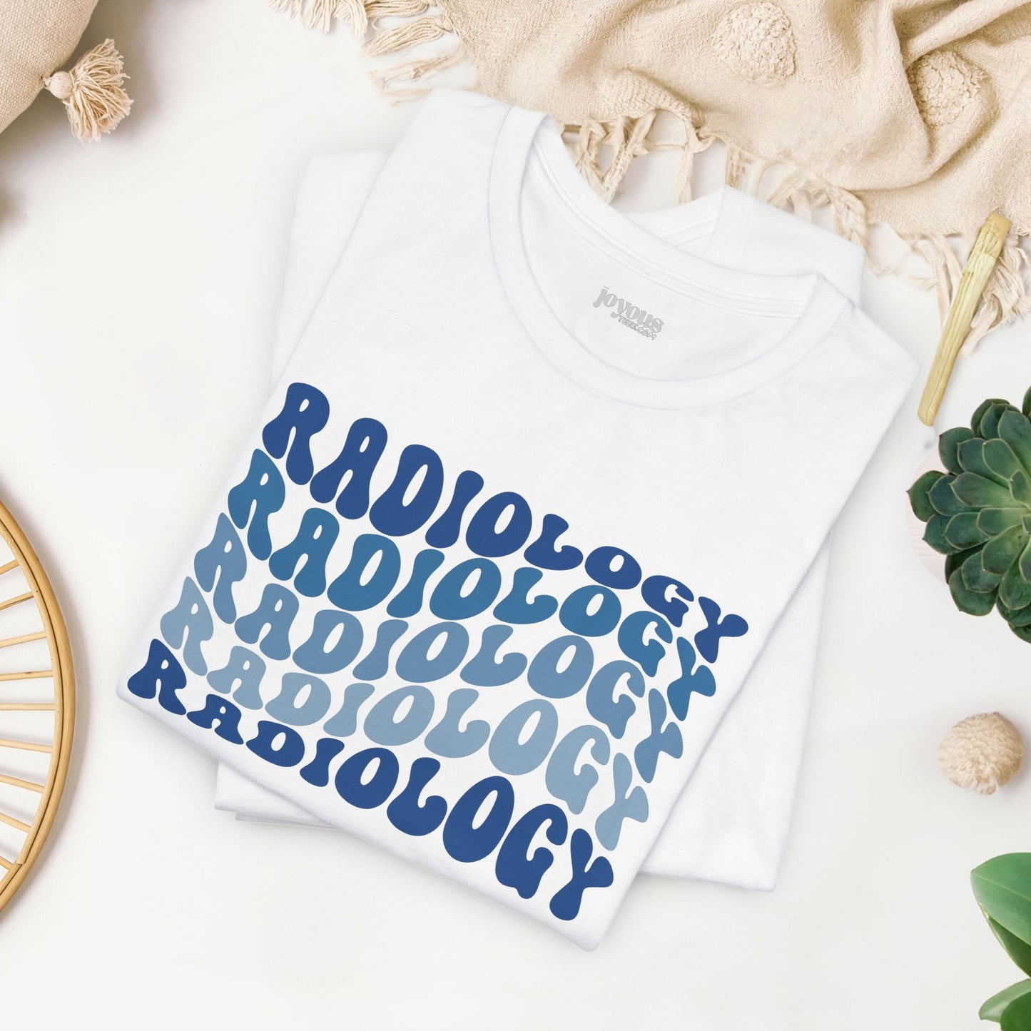 Groovy Blue Radiology Soft Cotton Tee