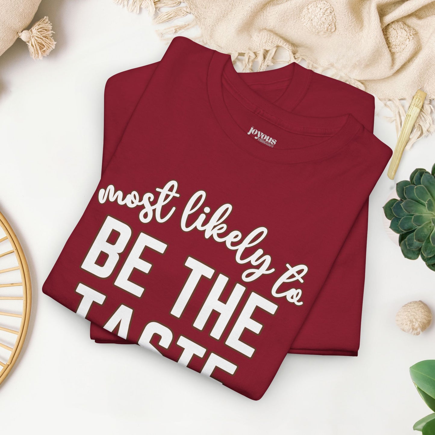 Funny Thanksgiving Shirt - Most Likely To Be the Taste Tester Heavy Cotton Tee