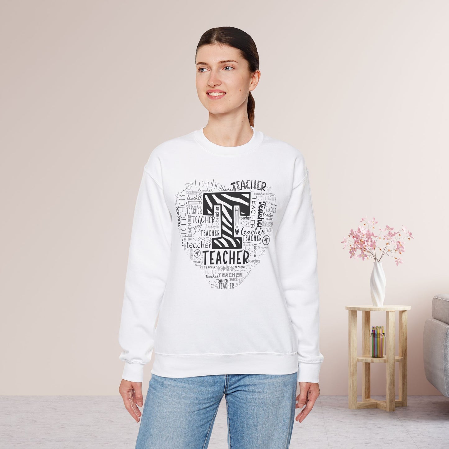 Trendy Teacher Sweatshirt for School Teachers