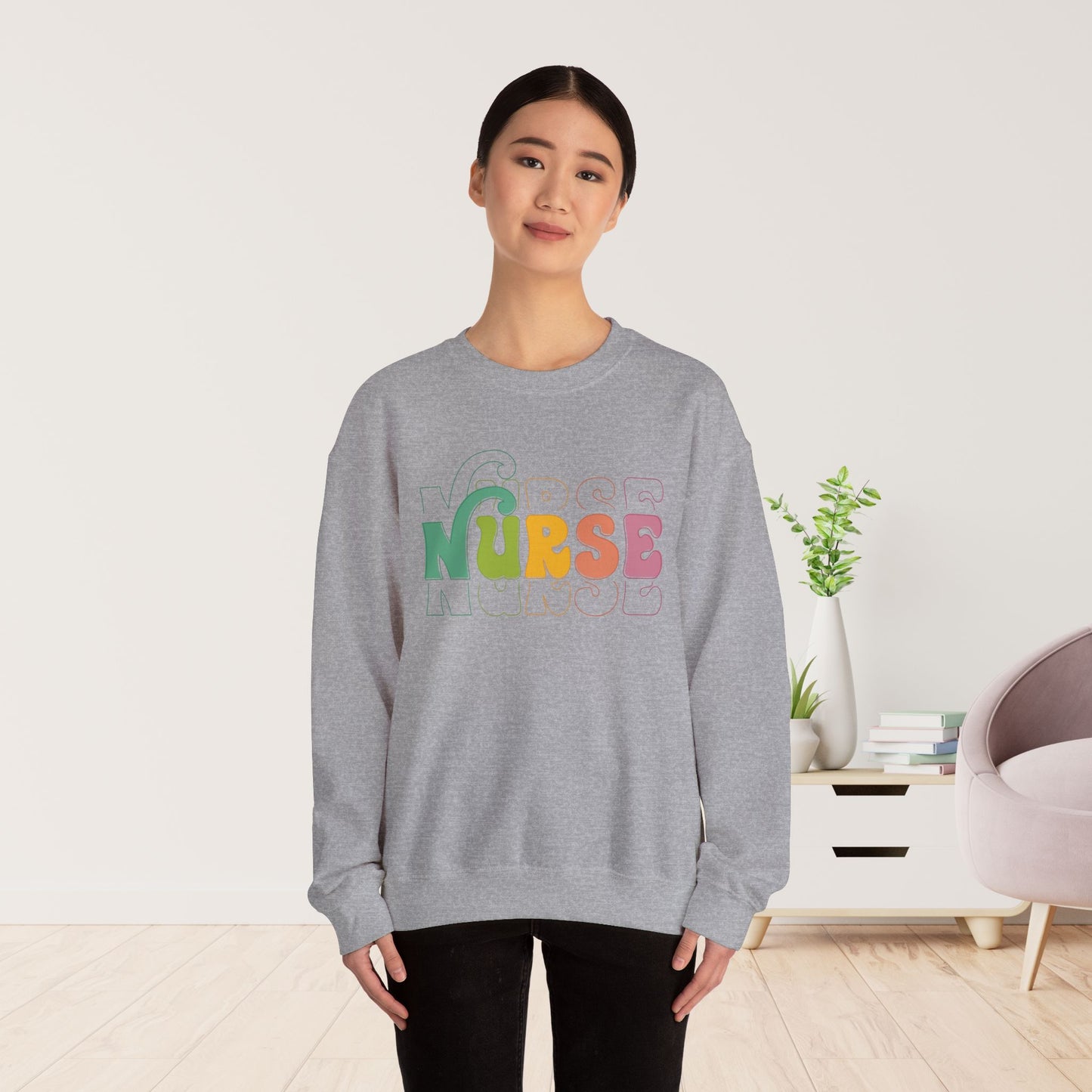 Groovy Retro Nurse Sweatshirt