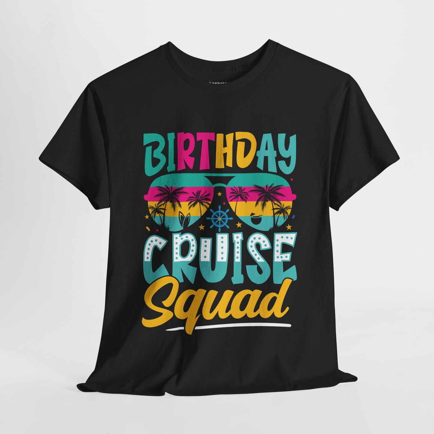 Birthday Cruise Squad Shirt - Family Cruise Vacation Heavy Cotton Tee