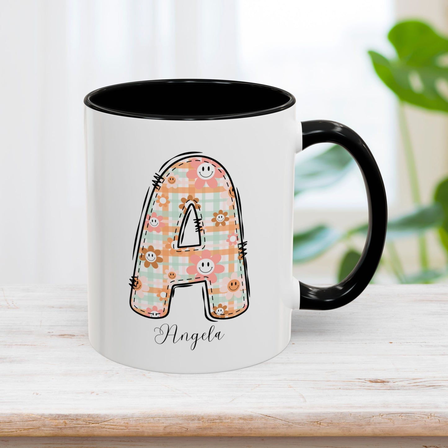 Custom Name Initial Letter Mug - Personalized Gifts A-Z