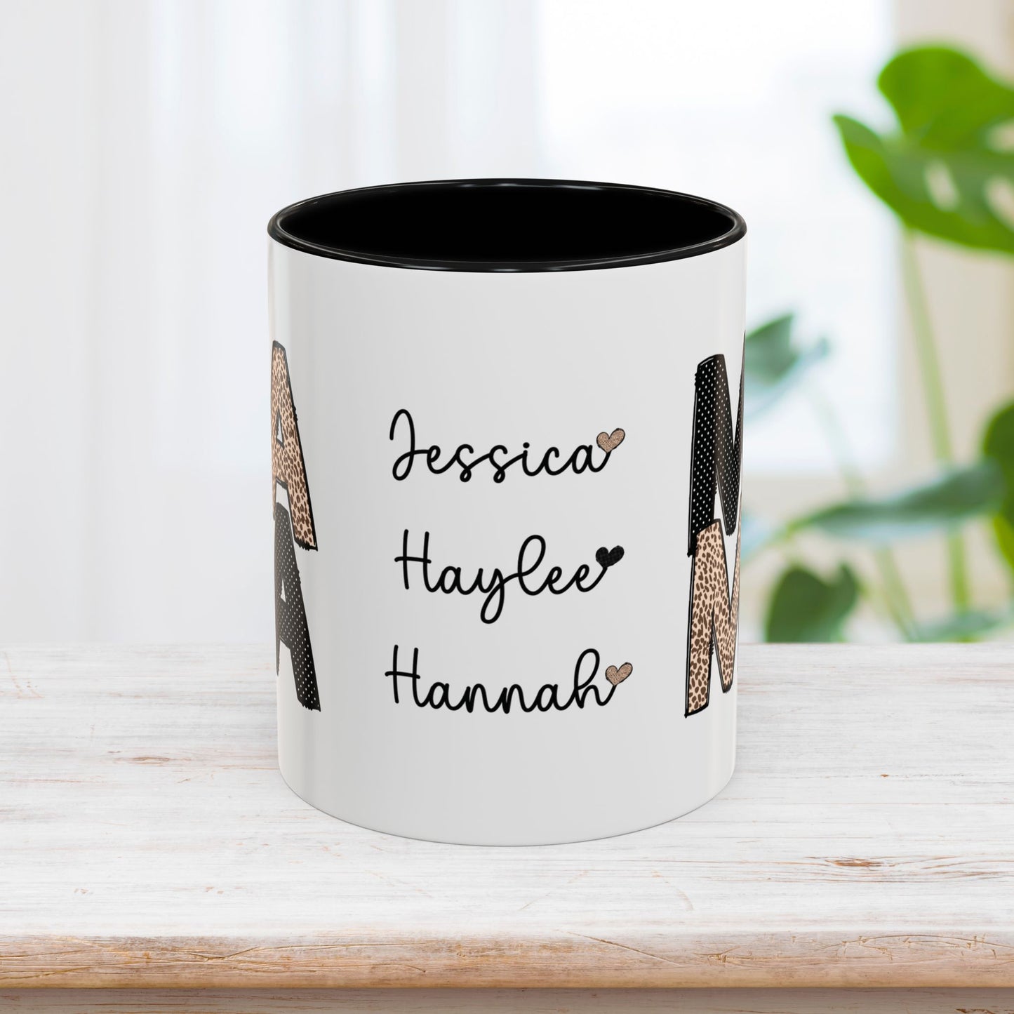 Personalized Mama Coffee Mug with Kids Names - Custom Mom Gifts for Mother's Day