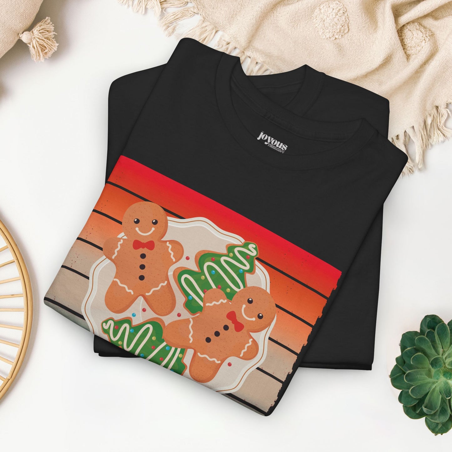 Stop! Cookie Time Funny Christmas Shirt - Matching Family Christmas Heavy Cotton Tee