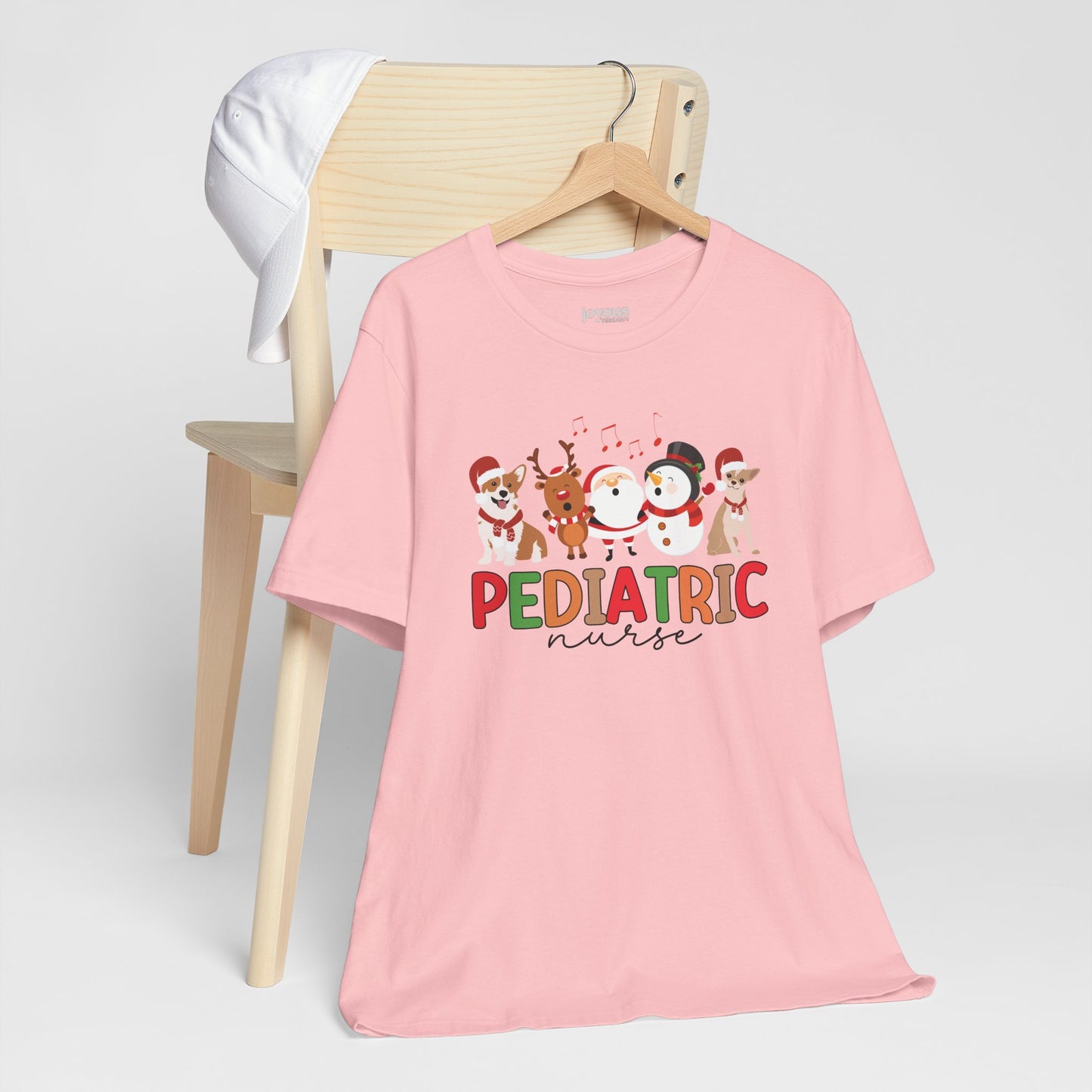 Christmas Pediatric Nurse Soft Cotton Tee