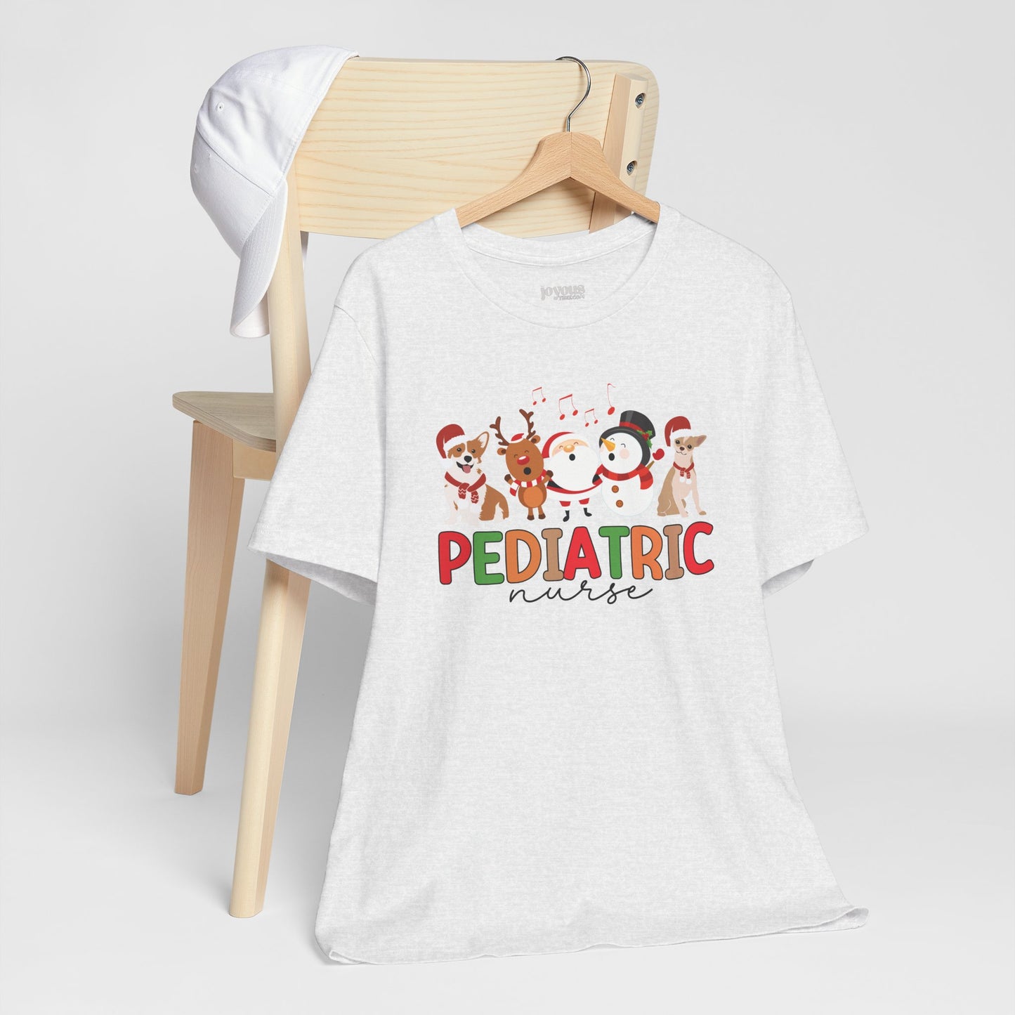 Christmas Pediatric Nurse Soft Cotton Tee