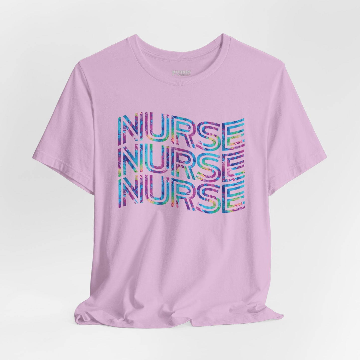 Tie Dye Wavy Nurse Shirt - Registered Nurse Soft Cotton Tee