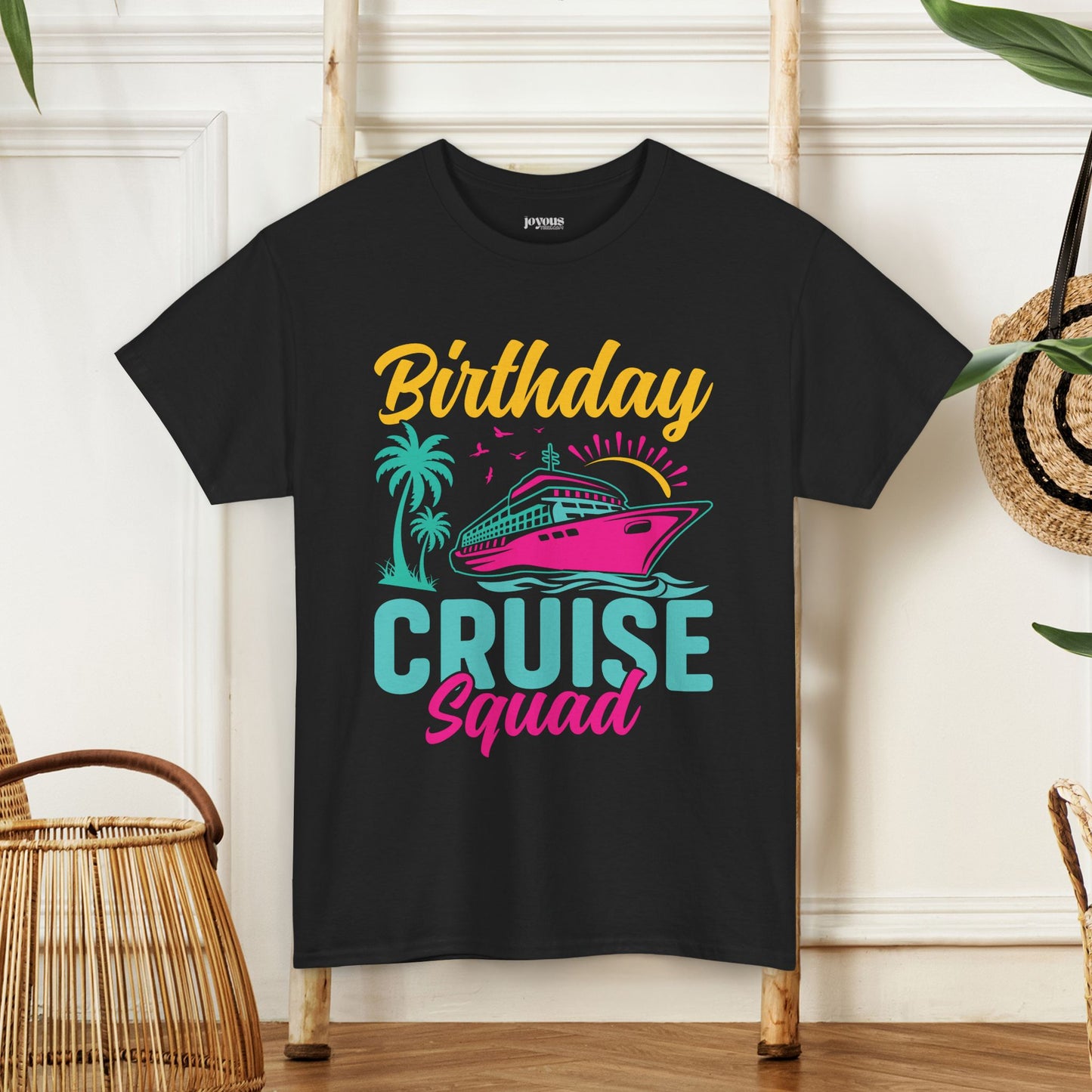 Birthday Cruise Squad Shirt - Family Cruise Vacation Heavy Cotton Tee