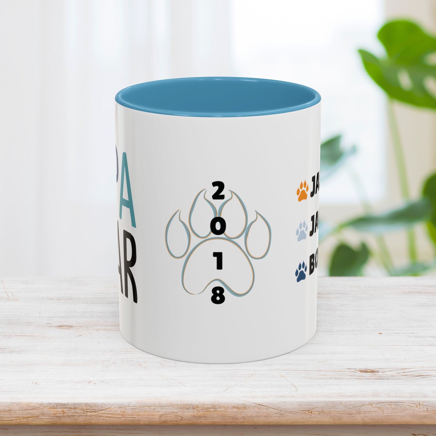 Personalized Papa Bear Coffee Mug with Kids Names - Custom Dad Gifts for Father's Day